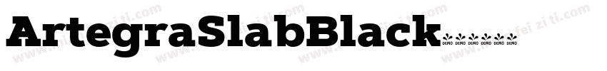 ArtegraSlabBlack字体转换