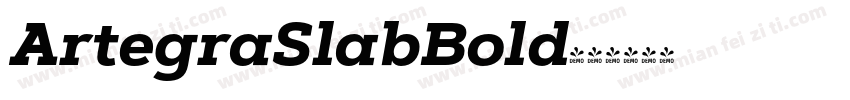 ArtegraSlabBold字体转换