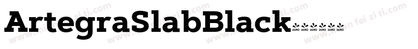 ArtegraSlabBlack字体转换