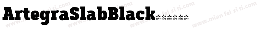 ArtegraSlabBlack字体转换