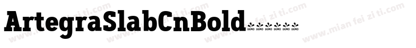 ArtegraSlabCnBold字体转换