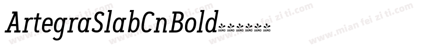 ArtegraSlabCnBold字体转换