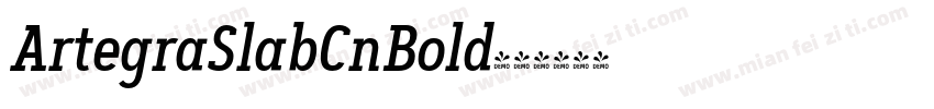 ArtegraSlabCnBold字体转换