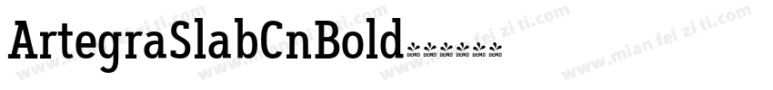 ArtegraSlabCnBold字体转换