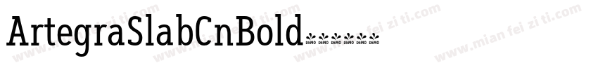 ArtegraSlabCnBold字体转换