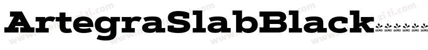 ArtegraSlabBlack字体转换