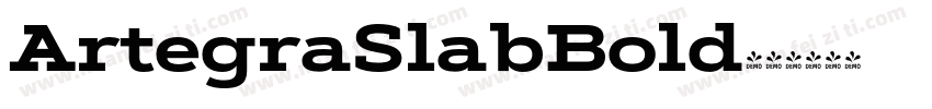 ArtegraSlabBold字体转换