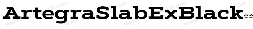 ArtegraSlabExBlack字体转换