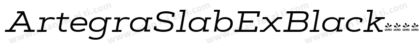 ArtegraSlabExBlack字体转换