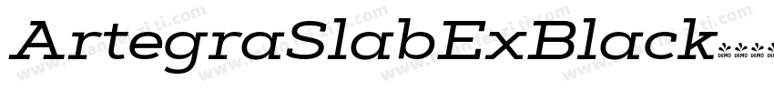 ArtegraSlabExBlack字体转换