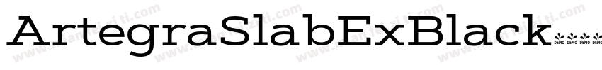 ArtegraSlabExBlack字体转换