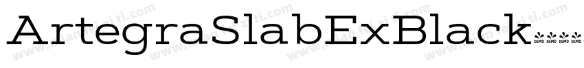 ArtegraSlabExBlack字体转换