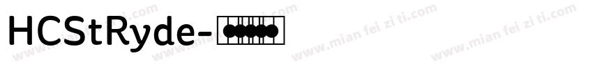 HCStRyde字体转换