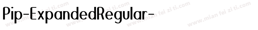 Pip-ExpandedRegular字体转换