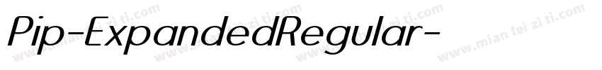 Pip-ExpandedRegular字体转换