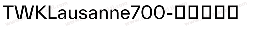 TWKLausanne700字体转换
