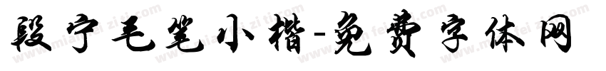 段宁毛笔小楷字体转换