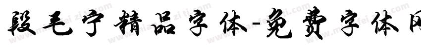 段毛宁精品字体字体转换