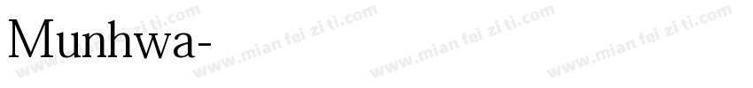 Munhwa字体转换