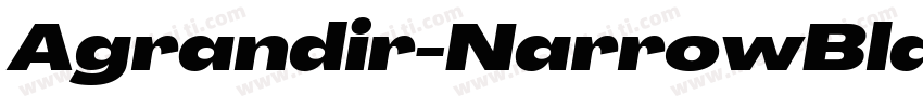 Agrandir-NarrowBlack字体转换