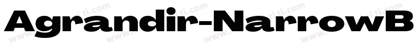 Agrandir-NarrowBlack字体转换