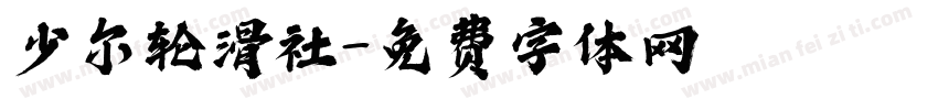 少尔轮滑社字体转换