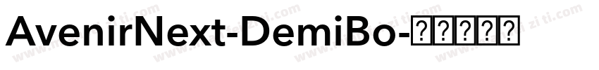 AvenirNext-DemiBo字体转换