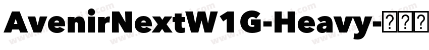AvenirNextW1G-Heavy字体转换