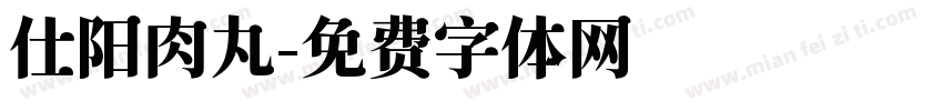 仕阳肉丸字体转换