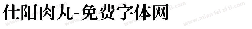 仕阳肉丸字体转换