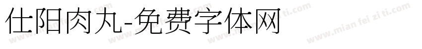 仕阳肉丸字体转换