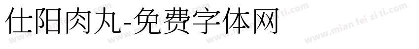 仕阳肉丸字体转换