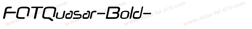 FOTQuasar-Bold字体转换