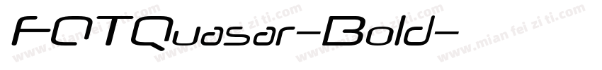 FOTQuasar-Bold字体转换