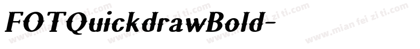 FOTQuickdrawBold字体转换