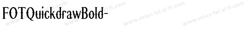 FOTQuickdrawBold字体转换