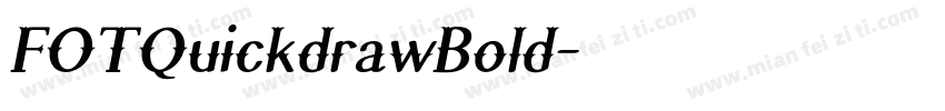 FOTQuickdrawBold字体转换