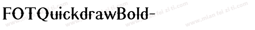 FOTQuickdrawBold字体转换