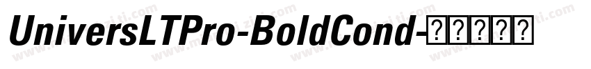 UniversLTPro-BoldCond字体转换