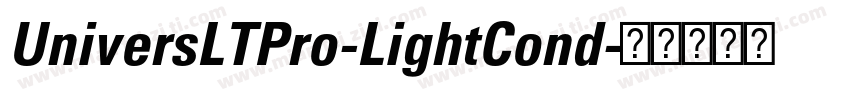 UniversLTPro-LightCond字体转换