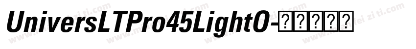 UniversLTPro45LightO字体转换