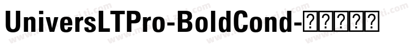 UniversLTPro-BoldCond字体转换