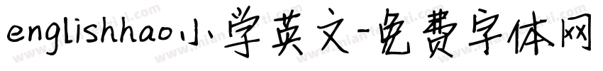 englishhao小学英文字体转换
