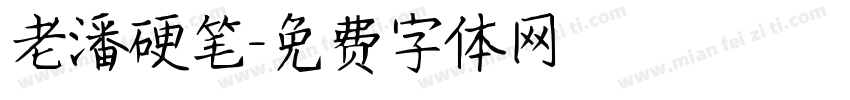 老潘硬笔字体转换