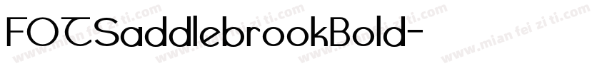 FOTSaddlebrookBold字体转换