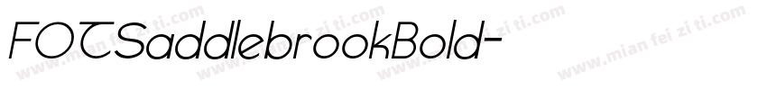 FOTSaddlebrookBold字体转换