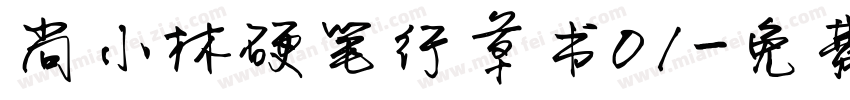 尚小林硬笔行草书01字体转换