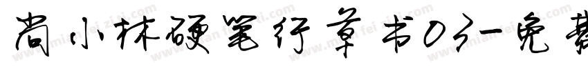 尚小林硬笔行草书03字体转换