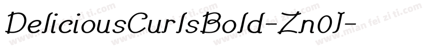 DeliciousCurlsBold-Zn0J字体转换