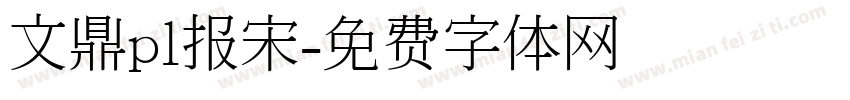 文鼎pl报宋字体转换